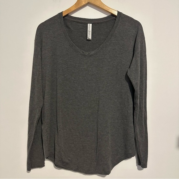 Athleta cloudlight gray light weight long sleeve shirt - Picture 1 of 9
